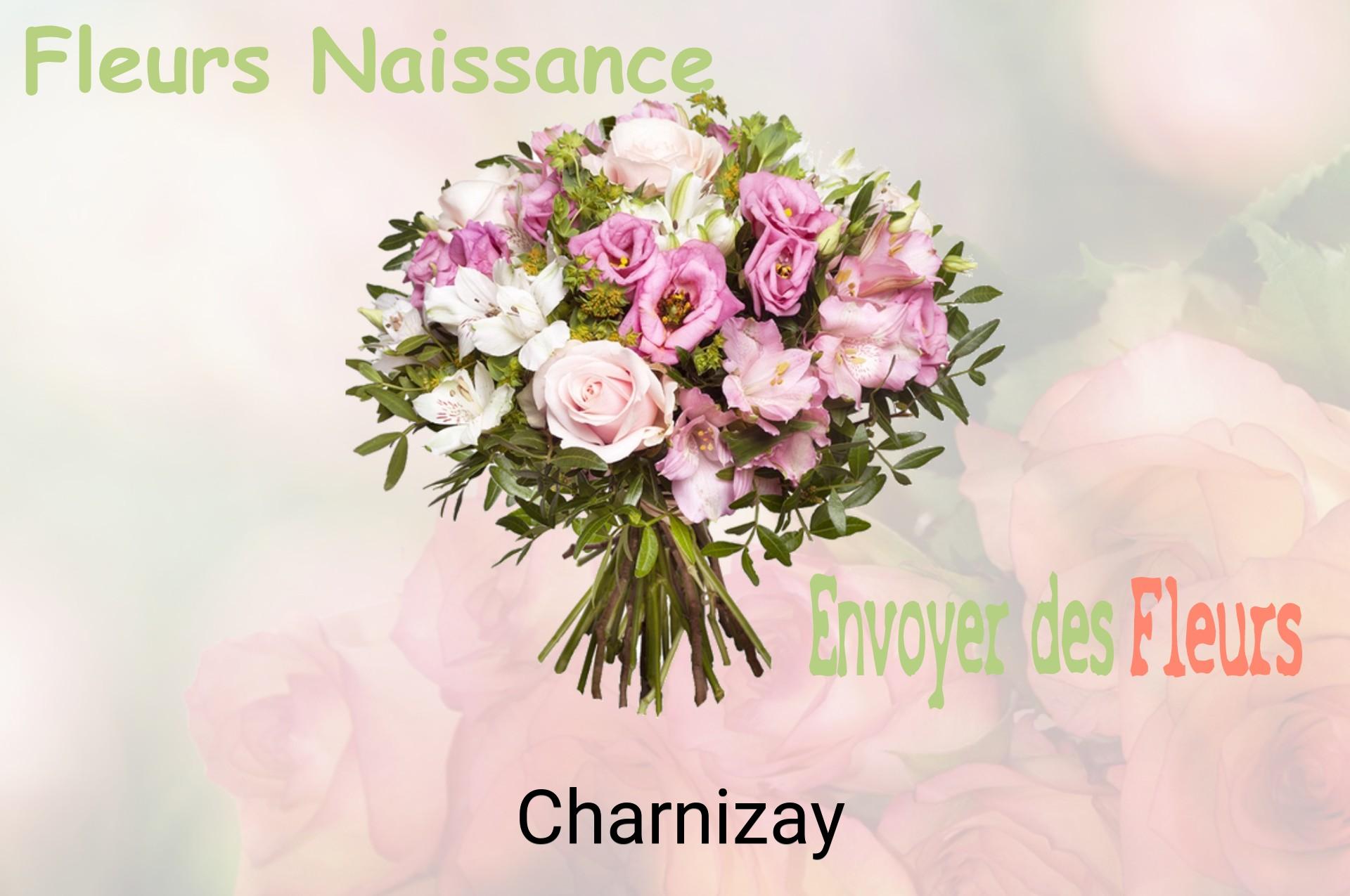 Bouquet de fleurs de naissance livré à Charnizay